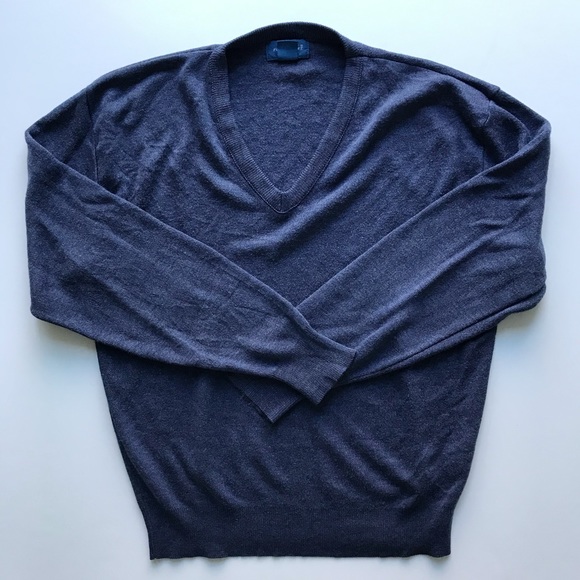 Blue V-Neck Sweater - Picture 1 of 2